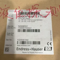 Endress+Hauser FTL20-3495 Tuning Fork Level Sensor