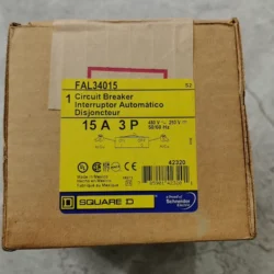 SQUARE-D FAL34015 Circuit Breaker 3-Pole 15A 600V AC