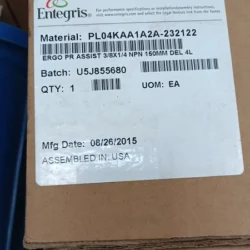Entegris PL04KAA1A2A-232122 Pneumatic Fitting for Cleanrooms