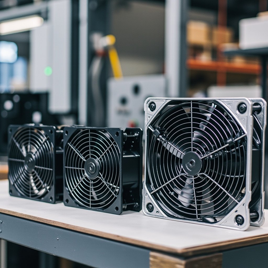 Industrial Cooling Fan Selection: Bearing Life, Airflow-Static Pressure Curve, PWM Speed Control, IP Rating, MTBF Prediction - cover image